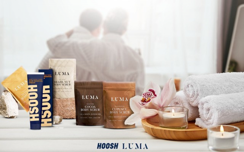 Image: https://d156t06c5w8ykm.cloudfront.net/competitiondesign/Lumaskin_cosmopolitan_800x500.jpg Lumaskin Hoosh His Her Pamper Bundle