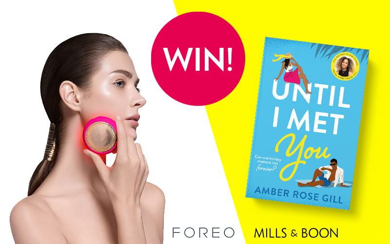 A FOREO UFO 2 plus a selection of their Farm-to-Face face masks and a copy of Until I Met You by Amber Rose Gill
