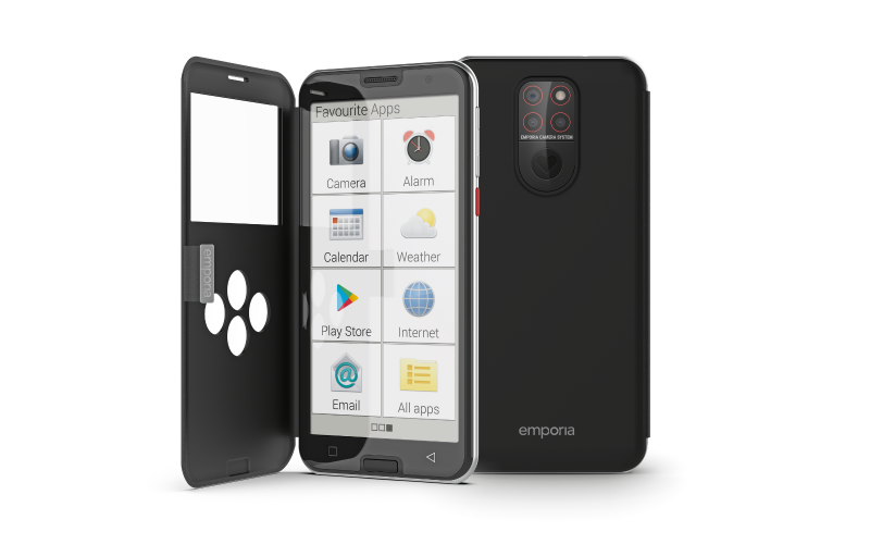 An emporiaSMART5 smartphone