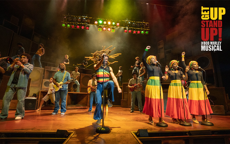 A pair of tickets to see Get Up Stand Up The Bob Marley Musical