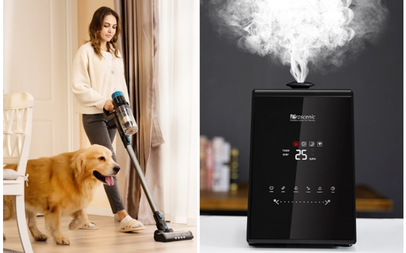 Proscenic P11 Smart Cordless Vacuum  808C Humidifier