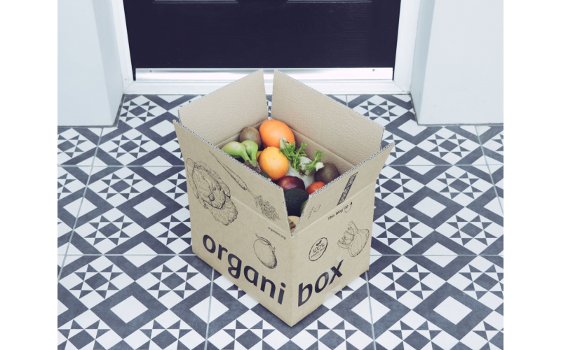 A three-month monthly mixed box subscription from Organibox